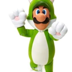 Super Mario Cat Luigi -figuuri, 10 cm