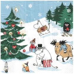 Lautasliina Havi Muumi Joulun Ihmemaa