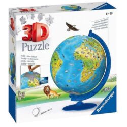 Lasten maailmakarttapallo 3D