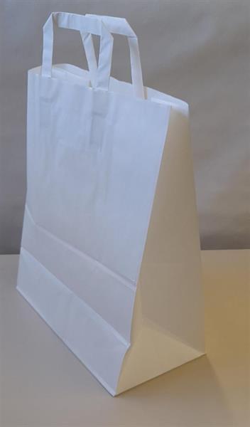 Paperikassilaatikko 175kpl valkoinen kassin koko 320x170x390mm