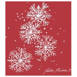 Lautasliina Lumitahti red 33x33cm