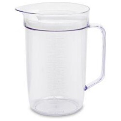 Mittakannu 1,5L kannella kirkas/valkoinen, NP