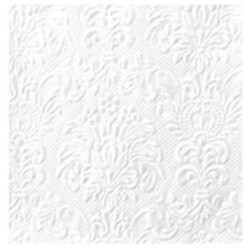 Finnmari valkoinen lautasliina 16 kpl 33x33cm