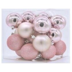 Joulupallo lammin pinkki 20 kpl/pkt TT