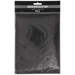 Silityskalvo A5, 14,8x21cm, kimalle musta 1 arkki