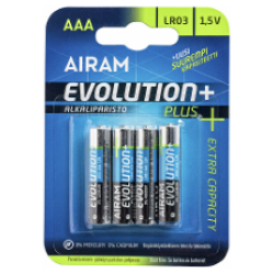 Airam Evolution alkali AAA-sormiparisto
