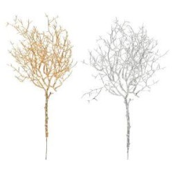 Puunoksa 44cm, kulta ja hopea