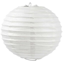 Paperilamppu halk.20cm valkoinen