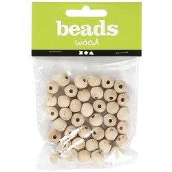 Puuhelmi 10mm, 40kpl/pss.