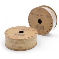 NATURNAUHA 2,5cm x 3m Ruskea