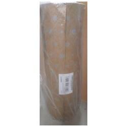 Lahjapaperi myymalarulla Kultapohja-hopea tahdet 50cmx250m