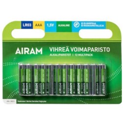 Airam AAA 1,5V vihrea voimaparisto 10 x multipack