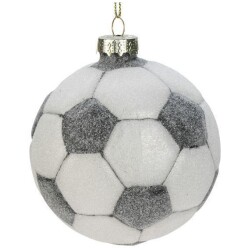 Lasijalkapallo mustavalkoinen 8 cm