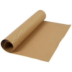 Nahkapaperi kultaiset pilkut 50x100cm 350g