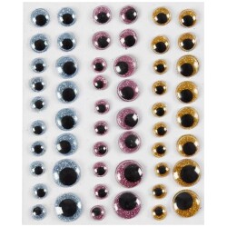 Liikkuvat silmat glitter