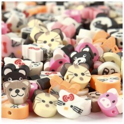 Kuviohelmet elainhahmot n.200kpl/pss.