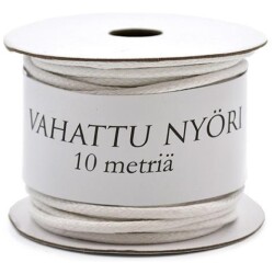 Vahattu nyori valkoinen 2mm, 10m/rll