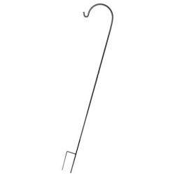 Lyhtyteline mustaa metallia korkeus 110cmx8mm