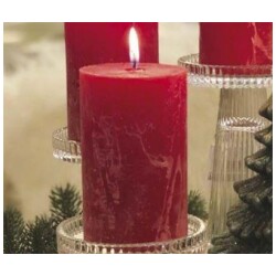 Finnmari poytakynttila 7x10cm karpalo