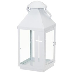 Hautalyhty ristilla valkoinen 28 cm