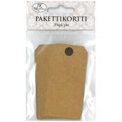 Pakettikortti 4cm x 8cm, 20kpl/pkt