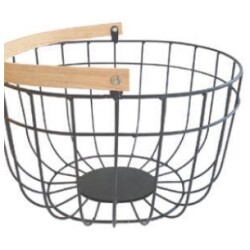 Metallikori Musta 31x25x23cm