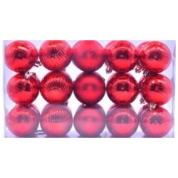 Joulupallo punainen 30-pack TT