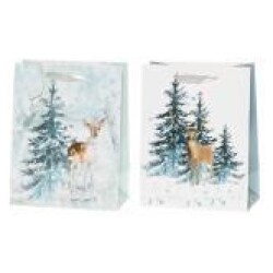 Lahjakassi Talvimetsa Kuusimetsa 26x32x10 cm