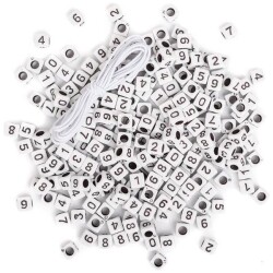 Numerohelmet 285kpl/pss. musta valk.