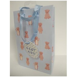 Lahjakassi 15x8x23cm Nallet v.sin