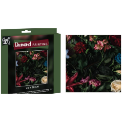 Timanttimaalaus 20x20cm kukat