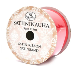 Satiininauha 5cmx5m punainen
