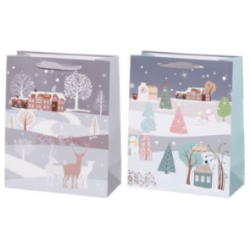 Lahjakassi Winteria Village 26x32x12 cmTT