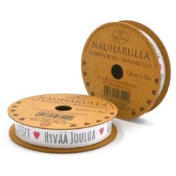 Nauharulla 1,5 cm x 5m Jouluntoivotus