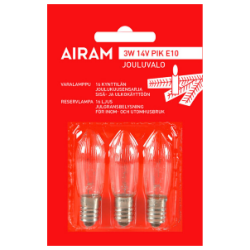 Airam Varalamppu 3W 23V PIK E10