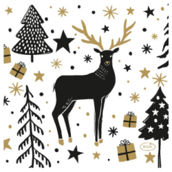 Magic Winter Duni lautasliina 24 x 24 cm