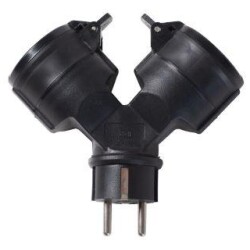 2-os. haaroitin Y-malli, musta IP44