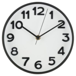 4Living seinakello Ora musta 20 cm