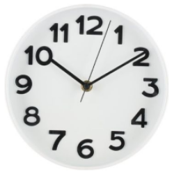 4Living seinakello Ora valkoinen 20 cm
