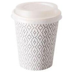 Take away muki Waves 24cl, 8x8kpl kansia 8 kpl/pkt ja pikareita 8 kpl/pkt.