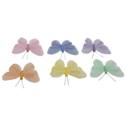 Perhonen 9 cm klipsilla