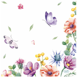 Lautasliina Duni breezy butterflies 33 cm