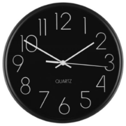 Seinakello 4Living Hour musta 25 cm