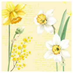 Lautasliina spring daffodil 33cm