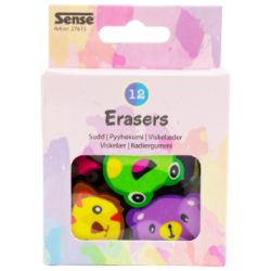 Pyyhekumi 12kpl lajitelma, Sense