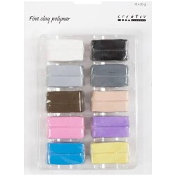 Hienoa Polymeerimassaa 10 Pkk, 20 G, Pastellivarit