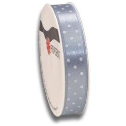 Satiininauha Mini dots v-sininen 15mmx3m