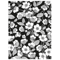 Vihko A5 Kukat mustavalkoinen