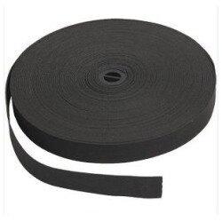 Kuminauhat, musta, Lev: 20 mm, 25 m/ 1 rll