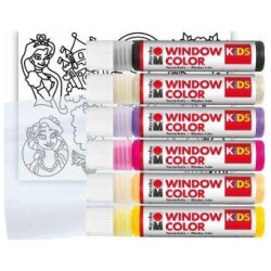 Marabu KiDS ikkunavarilajitelma Prinsessa 6x25ml